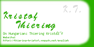 kristof thiering business card